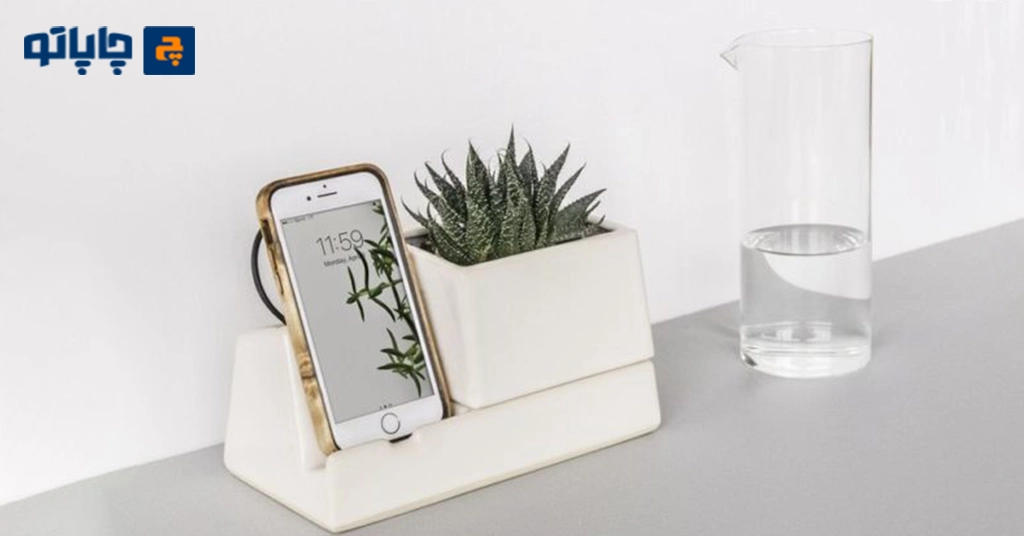 گلدان رومیزی چوبی برای هدیه تبلیغاتی اداری